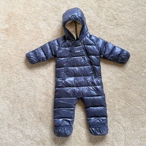 Patagonia Hi-loft Down Bunting Infant Puffer Suit Navy